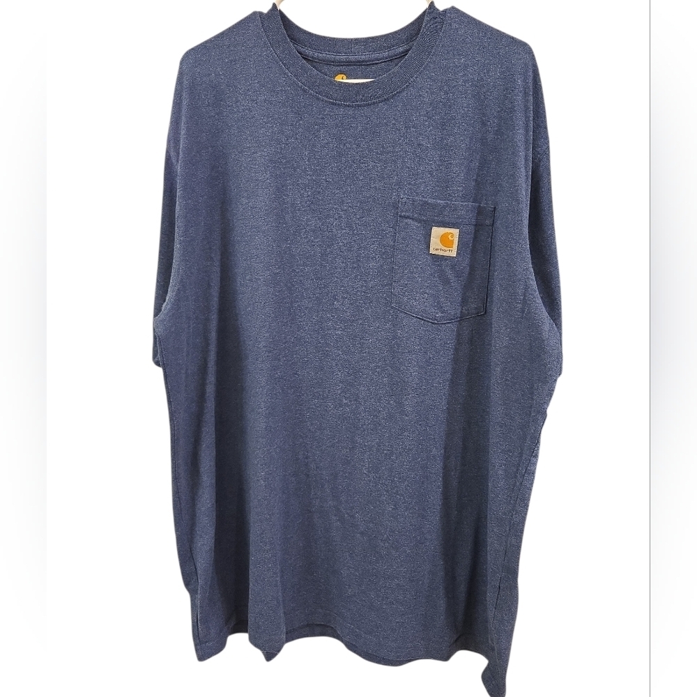 CARHARTT ORIGINAL FIT BUNDLE OF 2 T-SHIRTS. BLUE AND OLIVE GREEN. SIZE X-LARGE.